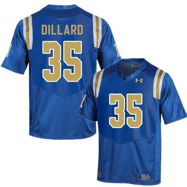 Men #35 Devanti Dillard UCLA Bruins College Football Jerseys Sale-Blue